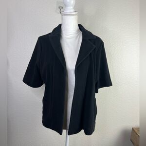 Dana Buchman short sleeve cardigan sweater Large